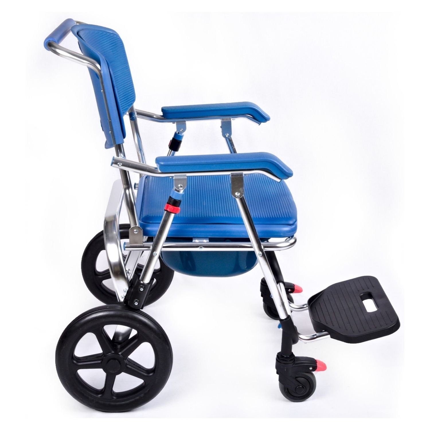 Banyo sandalyesinin yukarı kalkan kolçakları